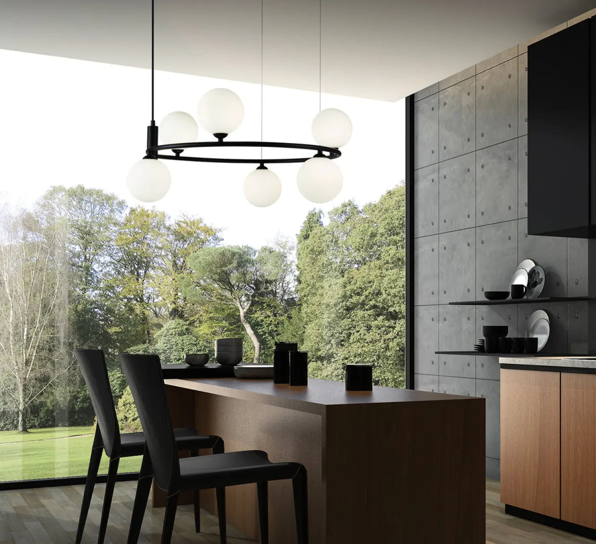 Suspension Luminaire | RING (Cercle À Globes)