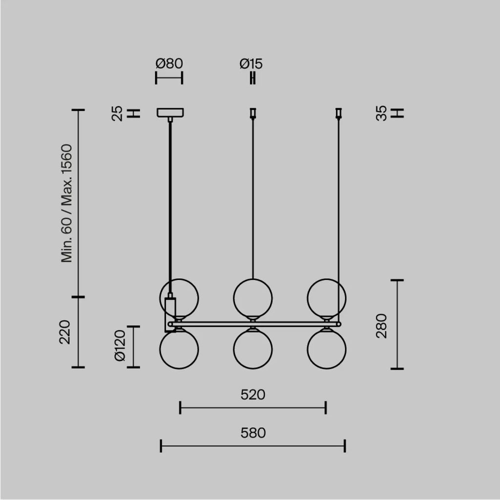 Suspension Luminaire | RING (Cercle À Globes)