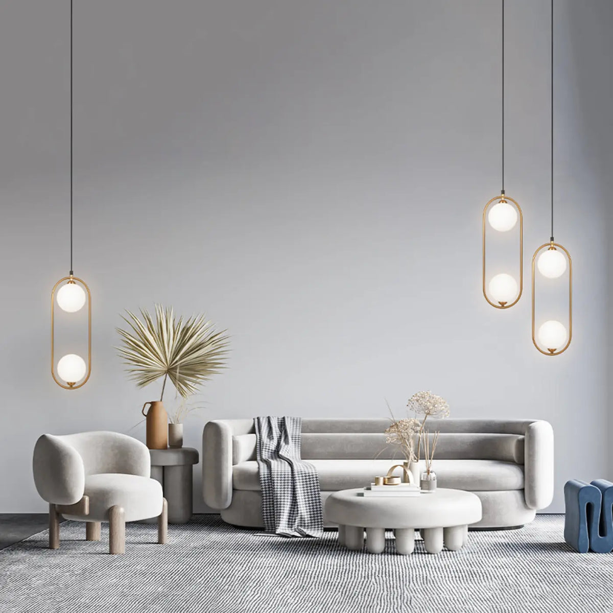 Suspension Luminaire | RING (Deux Globes Verticale)