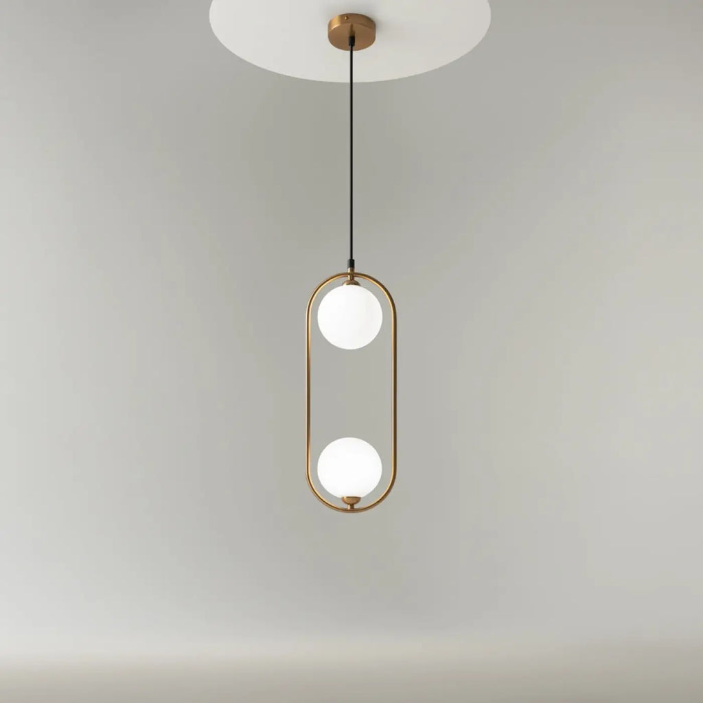 Suspension Luminaire | RING (Deux Globes Verticale)