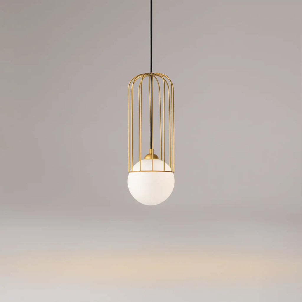 Suspension Luminaire | TELFORD (Cage Dorée)