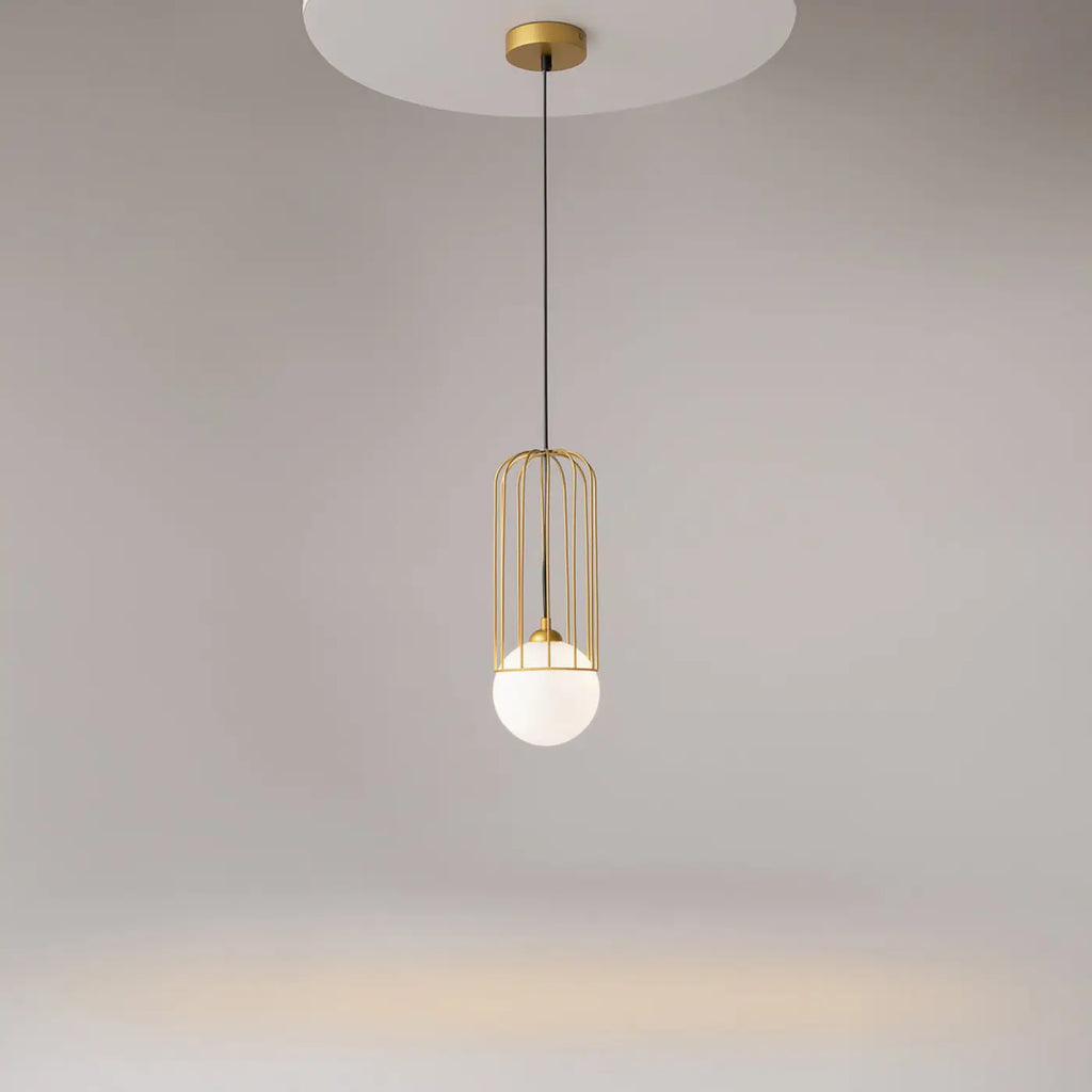 Suspension Luminaire | TELFORD (Cage Dorée)