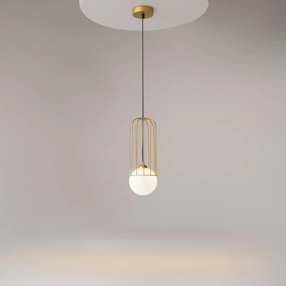 Suspension Luminaire | TELFORD (Cage Dorée)