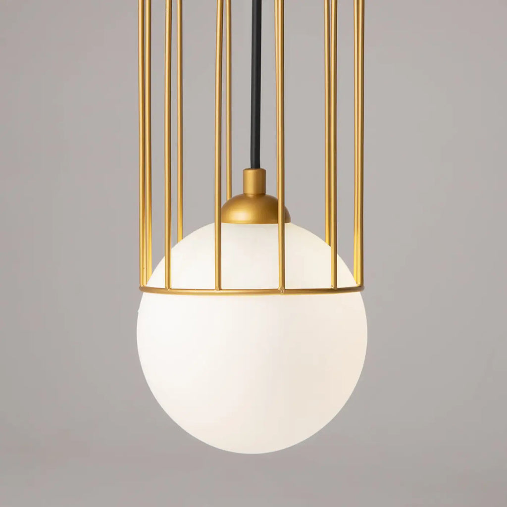 Suspension Luminaire | TELFORD (Cage Dorée)