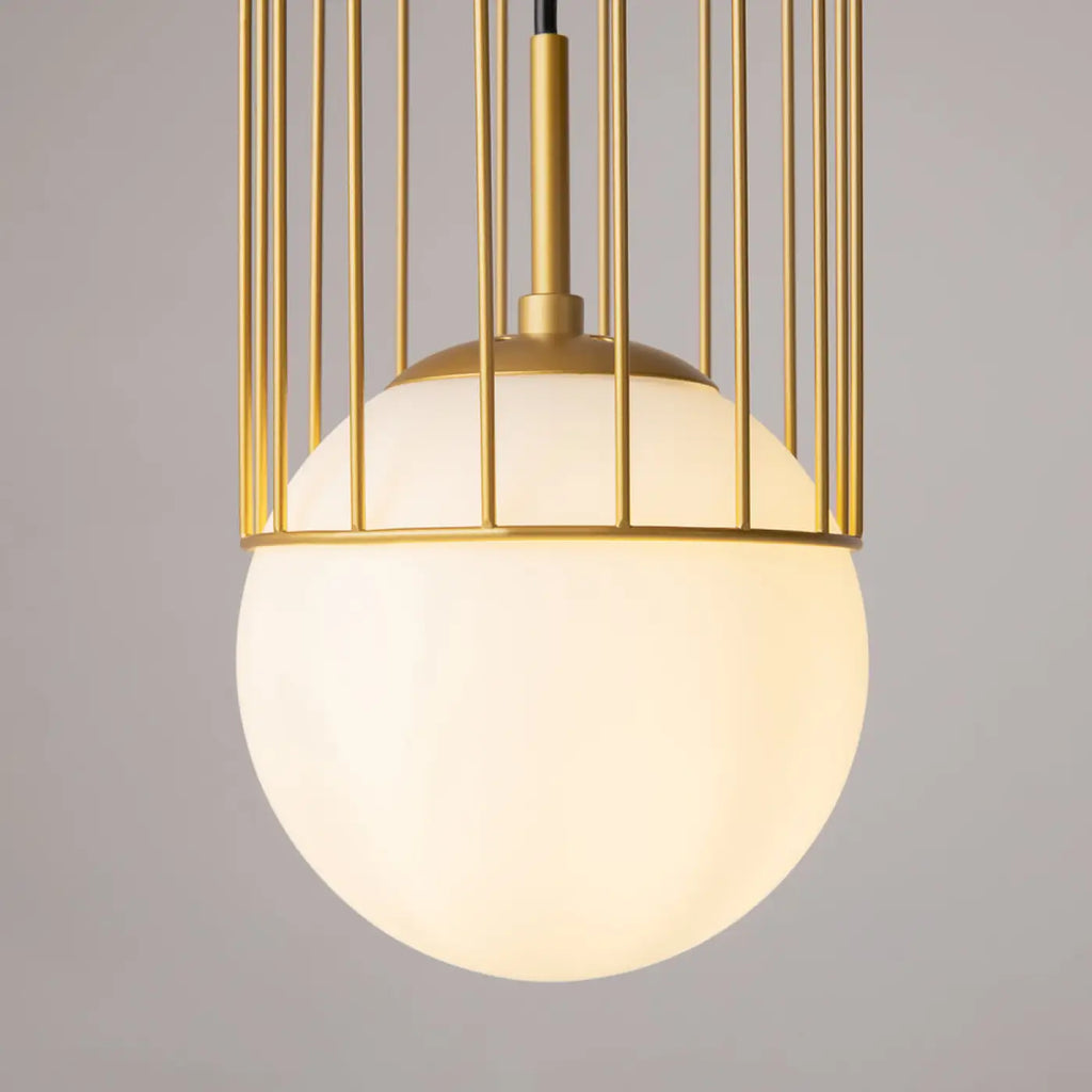 Suspension Luminaire | TELFORD (Cage Dorée)