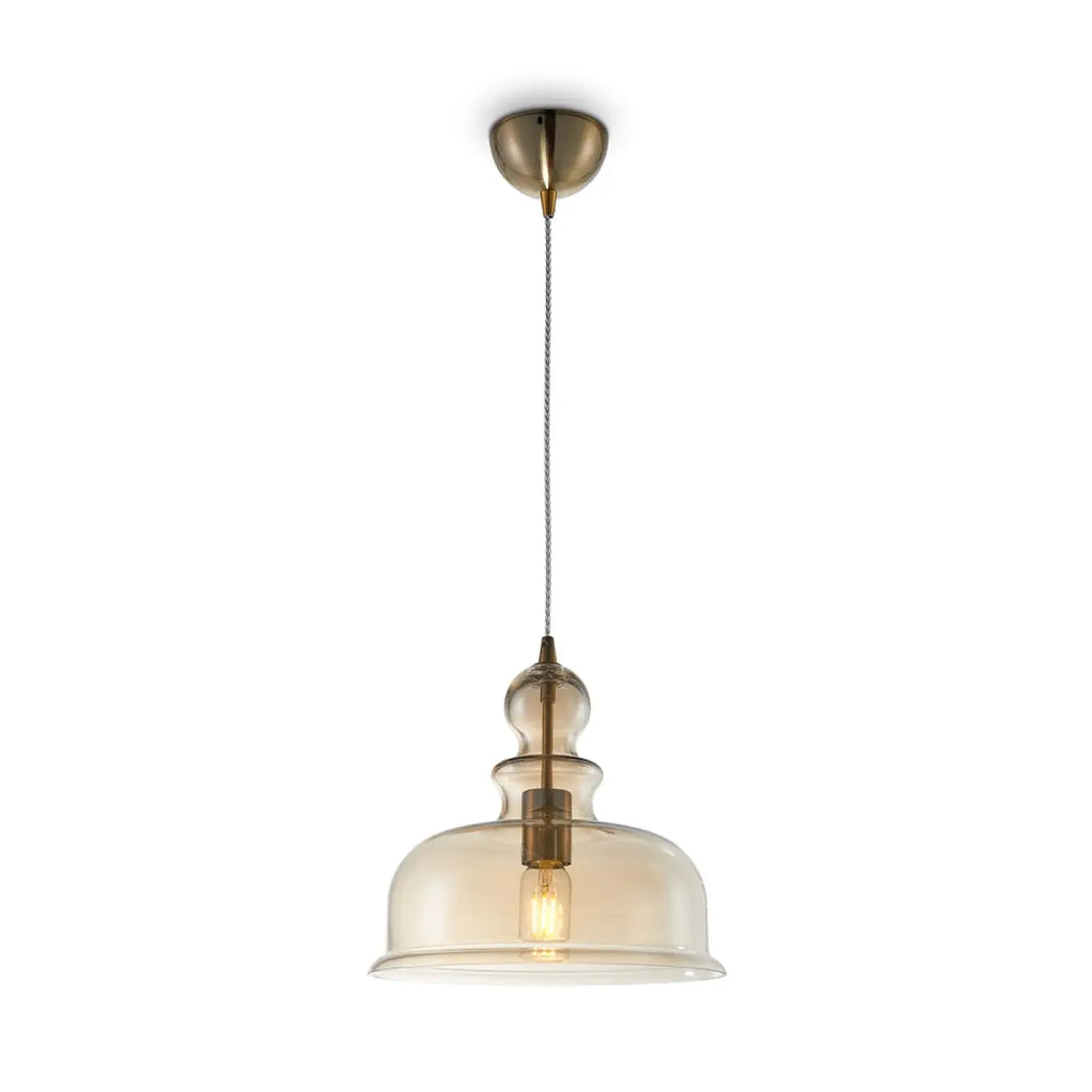 Suspension Luminaire | TONE (Globe Ambré)