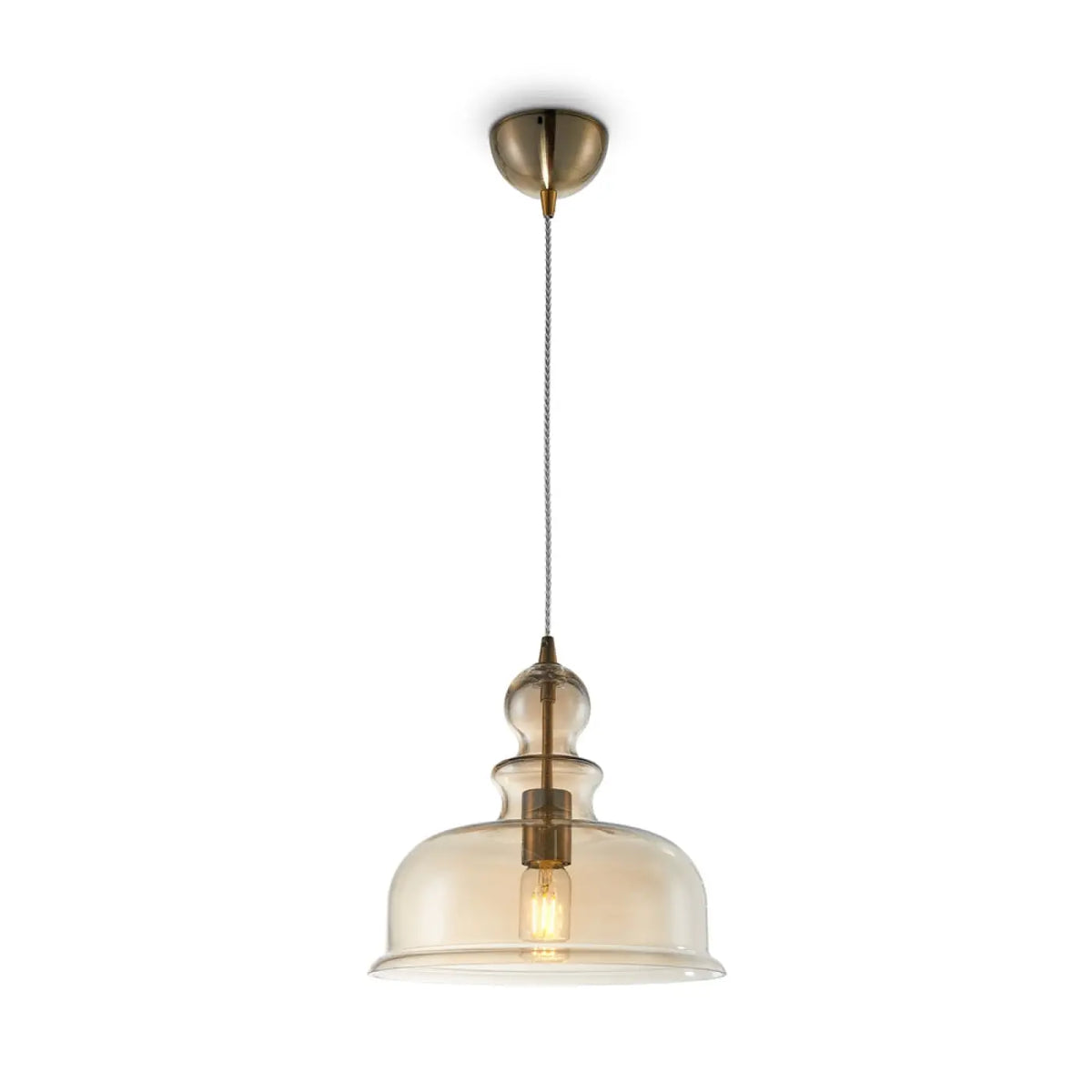 Suspension Luminaire | TONE (Globe Ambré)