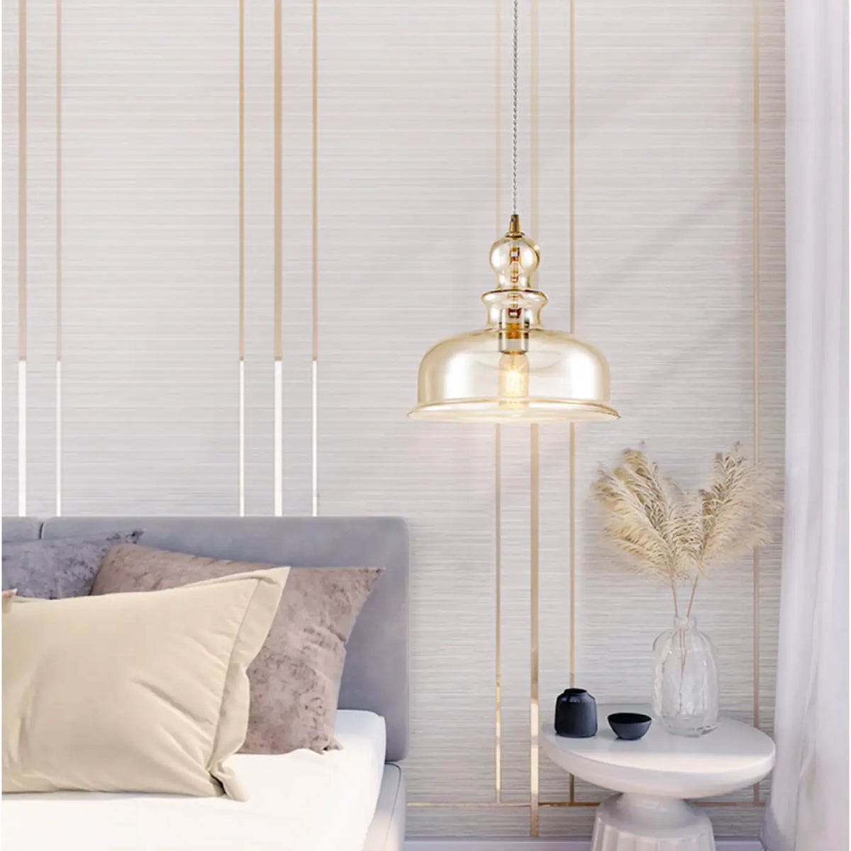 Suspension Luminaire | TONE (Globe Ambré)