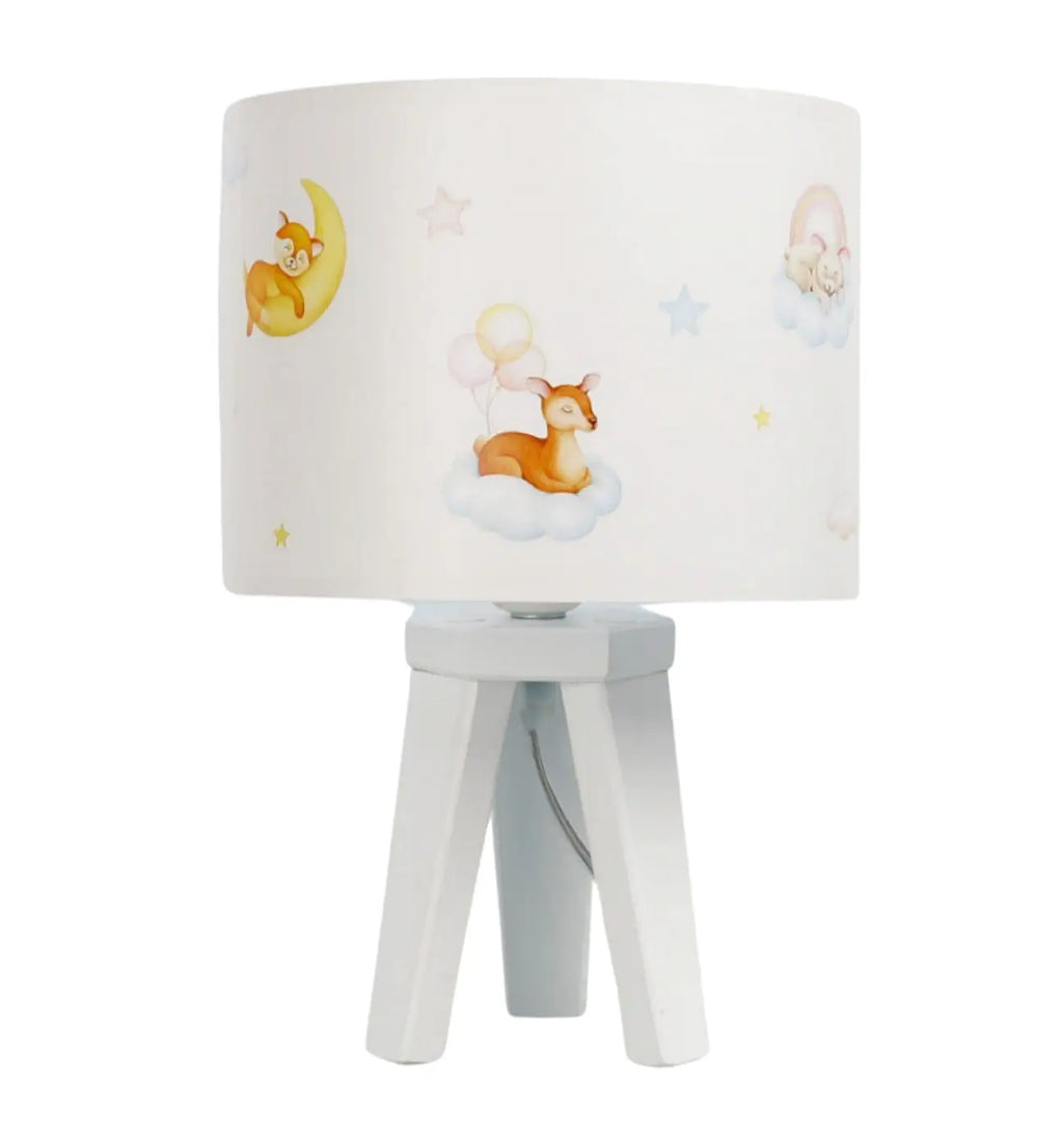Lampe à poser Sweet dreams (blanc / bleu / jaune / marron clair)
