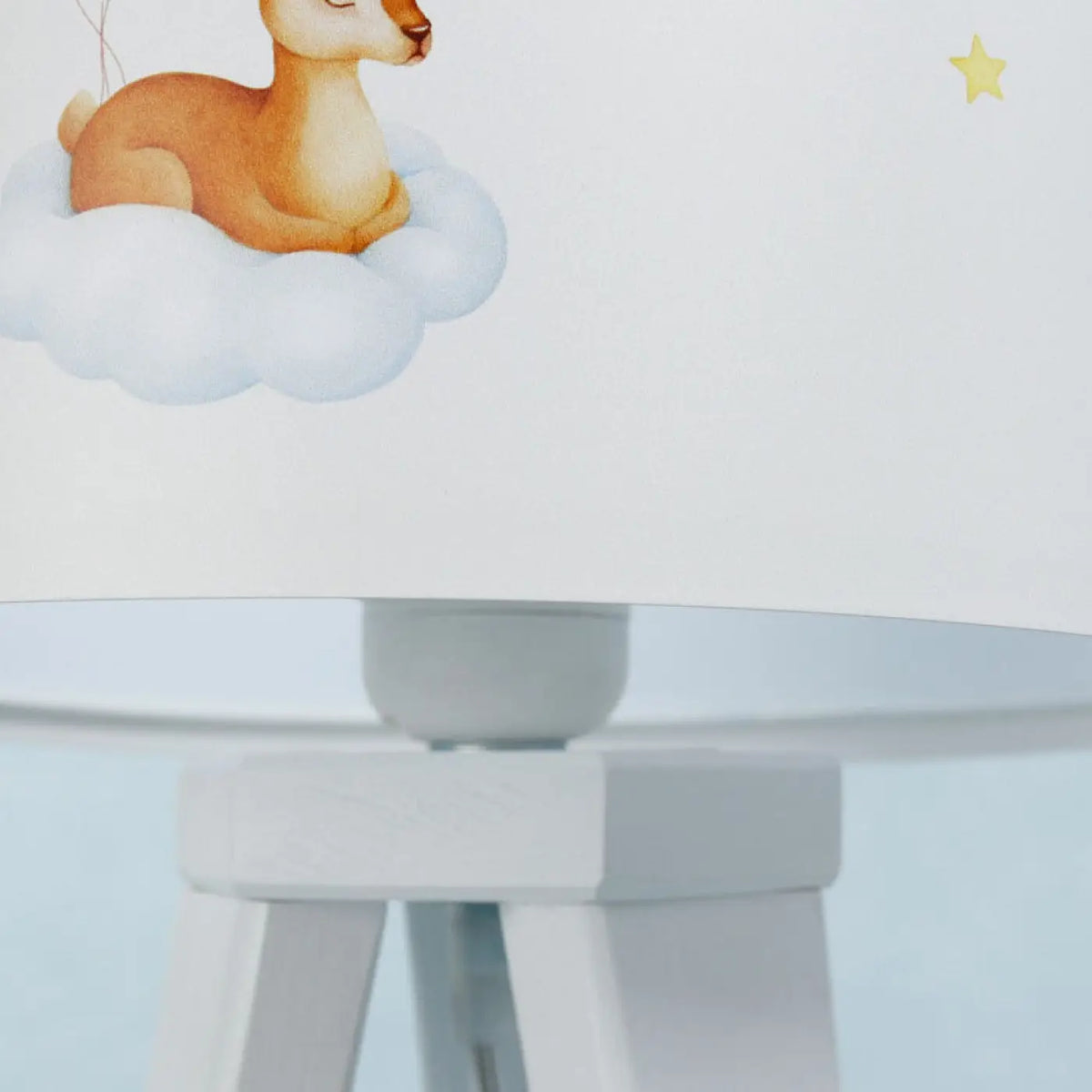 Lampe à poser Sweet dreams (blanc / bleu / jaune / marron clair)