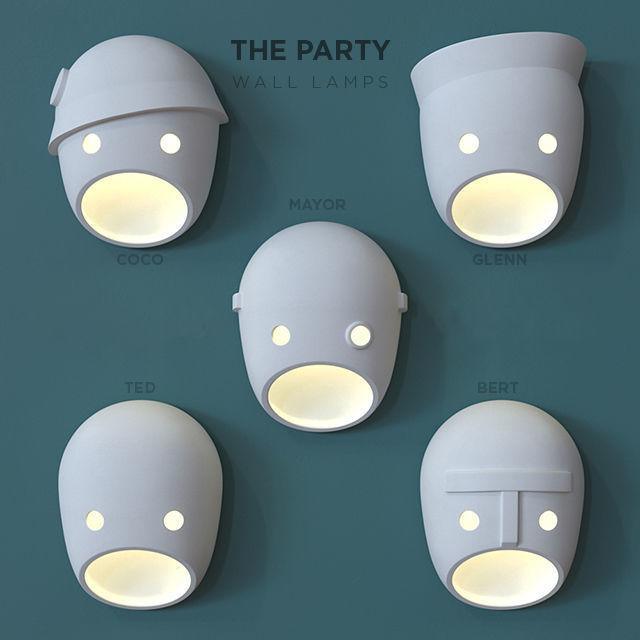 Mask Applique Murale en Résine Créativité Individuelle - Neutralighting
