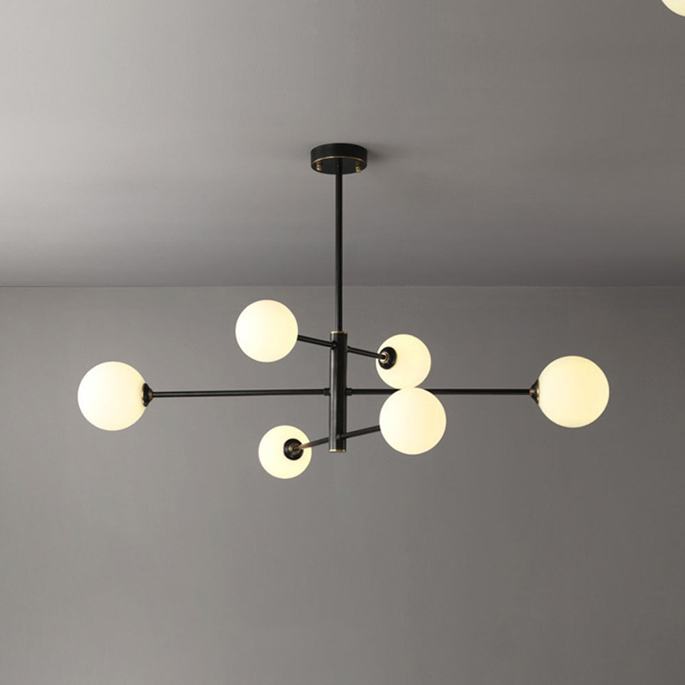 Truva Lustre Bulle Moderne Cuivre Verre Cuivre Salon - 11