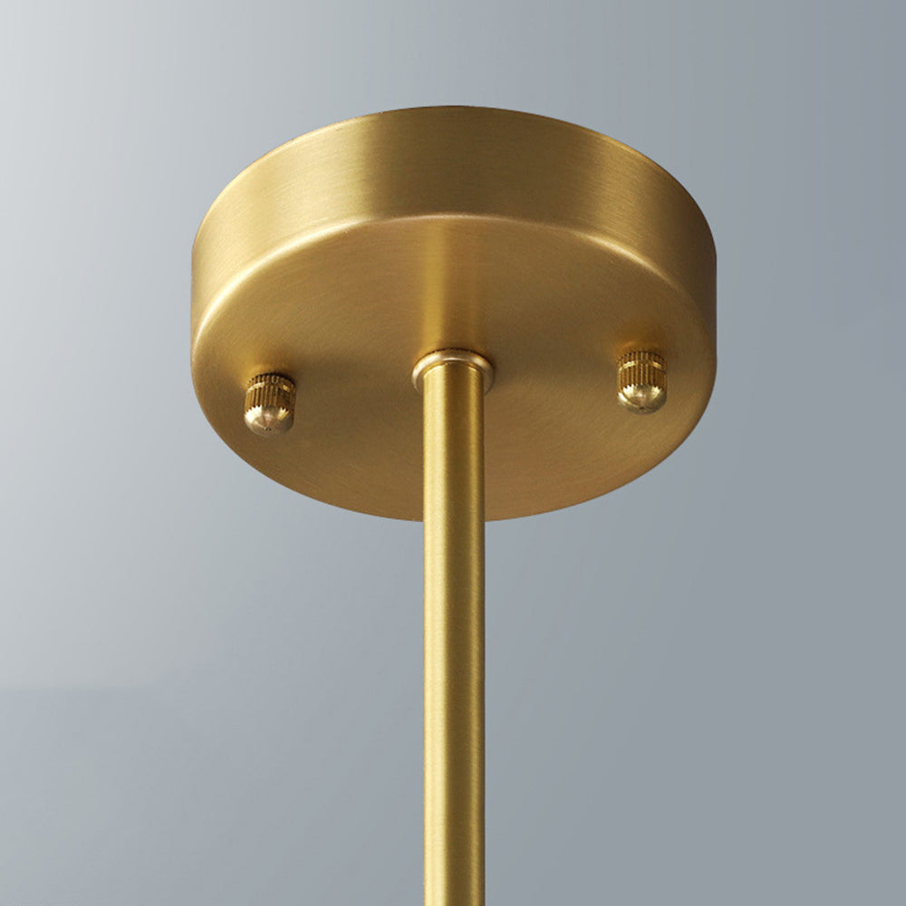 Truva Lustre Bulle Moderne Cuivre Verre Cuivre Salon - 17