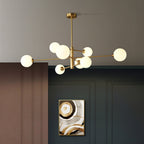 Truva Lustre Bulle Moderne Cuivre Verre Cuivre Salon - 2
