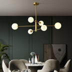 Truva Lustre Bulle Moderne Cuivre Verre Cuivre Salon - 3
