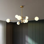 Truva Lustre Bulle Moderne Cuivre Verre Cuivre Salon - 6