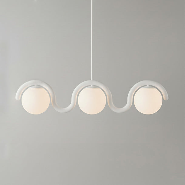 Uveta Lustre Linéaire - 3 Lampes - Blanc