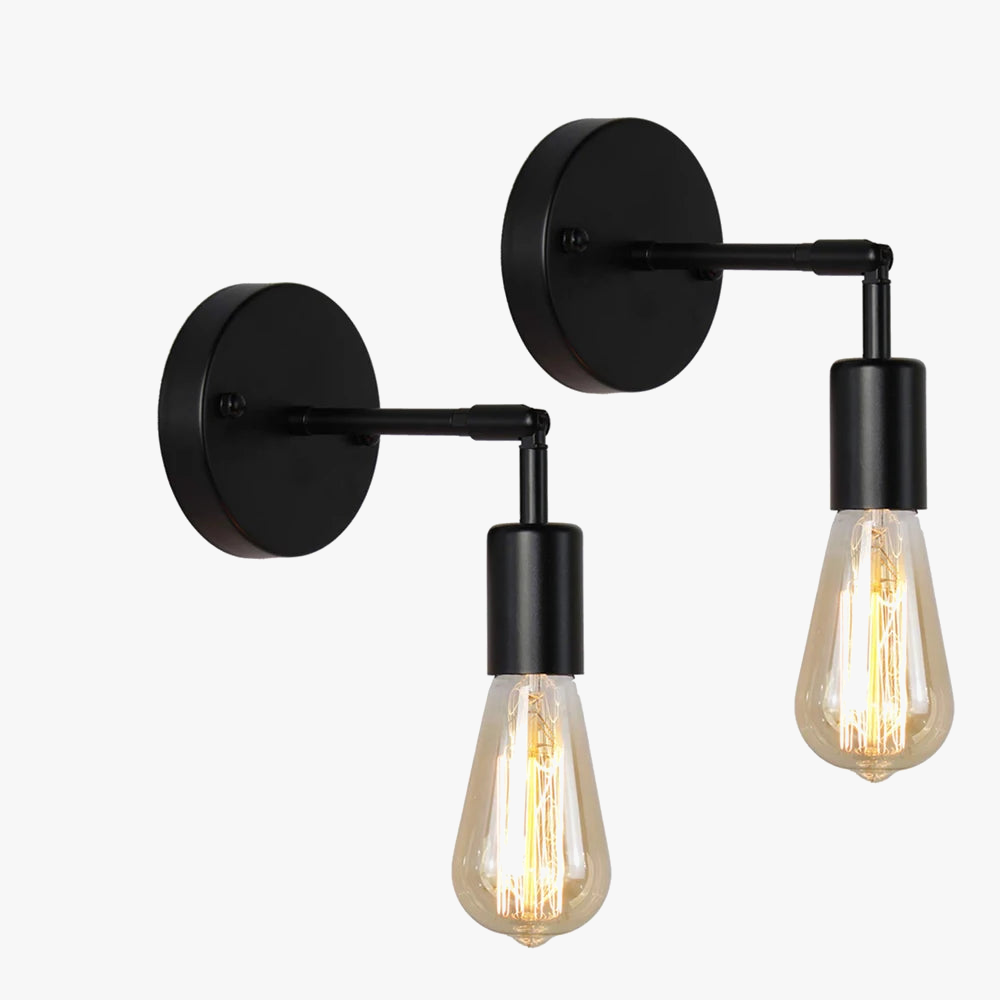 Plafonnier — Vintage applique murale LED lampe 180 ° rotatif industriel E27 chambre chevet salle de bain miroir applique murale vanité luminaire plafonnier