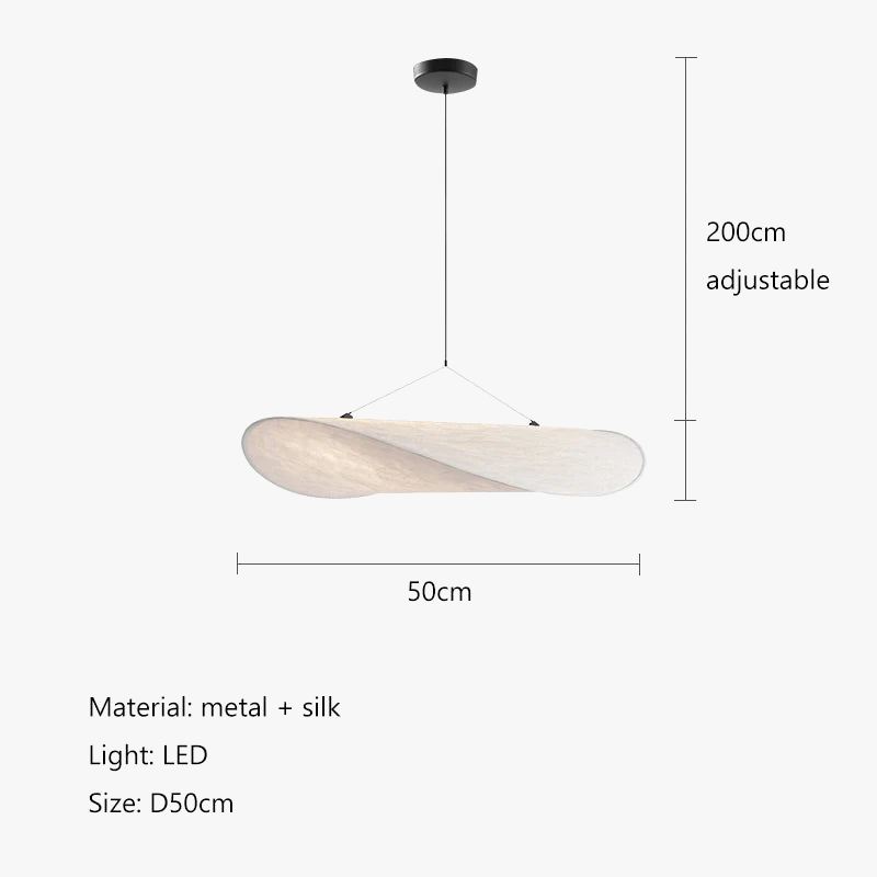 Lustre — Style soie LED salon salle à manger décoration de la maison chambre Loft