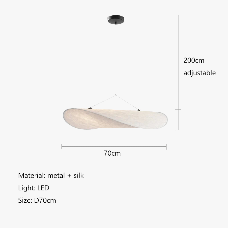 Lustre — Style soie LED salon salle à manger décoration de la maison chambre Loft