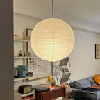 Solara Suspension Bambou Papier Washi Ronde - Neutralighting