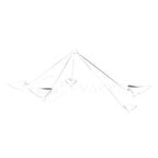 Solara Plafonnier Trois Bras Noir Sculptural - Neutralighting