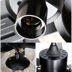 Zazoren Plafonnier Verre Noir Vintage - Neutralighting