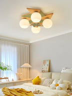 Ewooda Lustra Plafonnier en Bois Naturel Élégant - Neutralighting