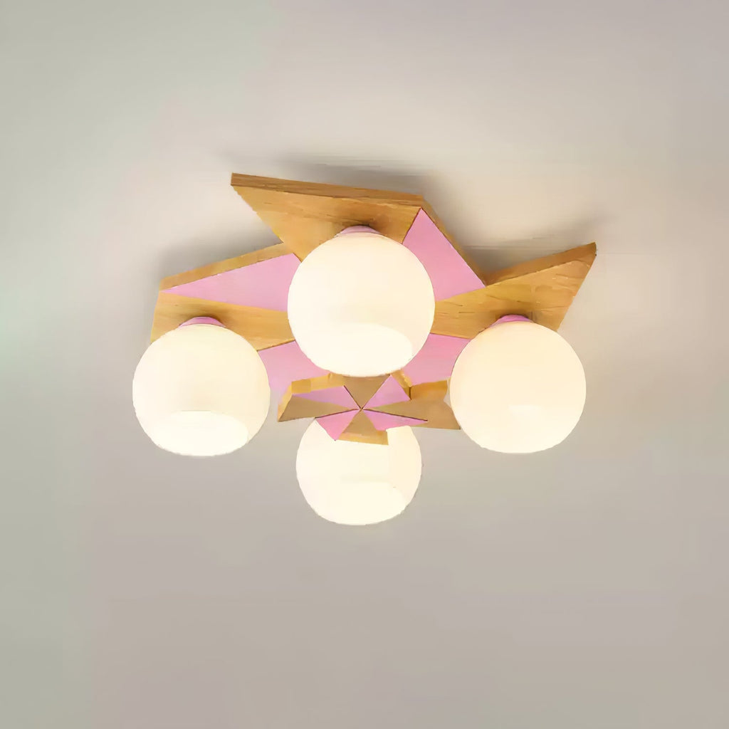 Ewooda Lustra Plafonnier en Bois Naturel Élégant - Neutralighting
