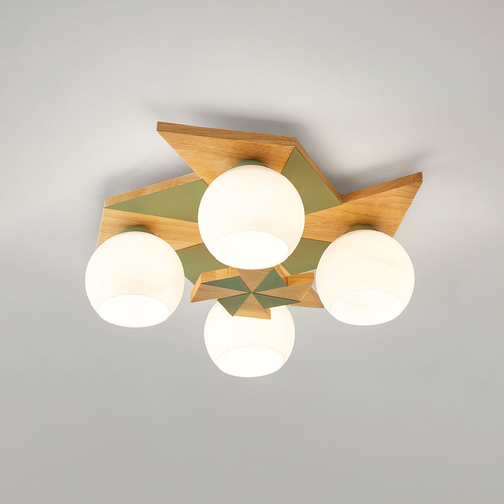 Ewooda Lustra Plafonnier en Bois Naturel Élégant - Neutralighting