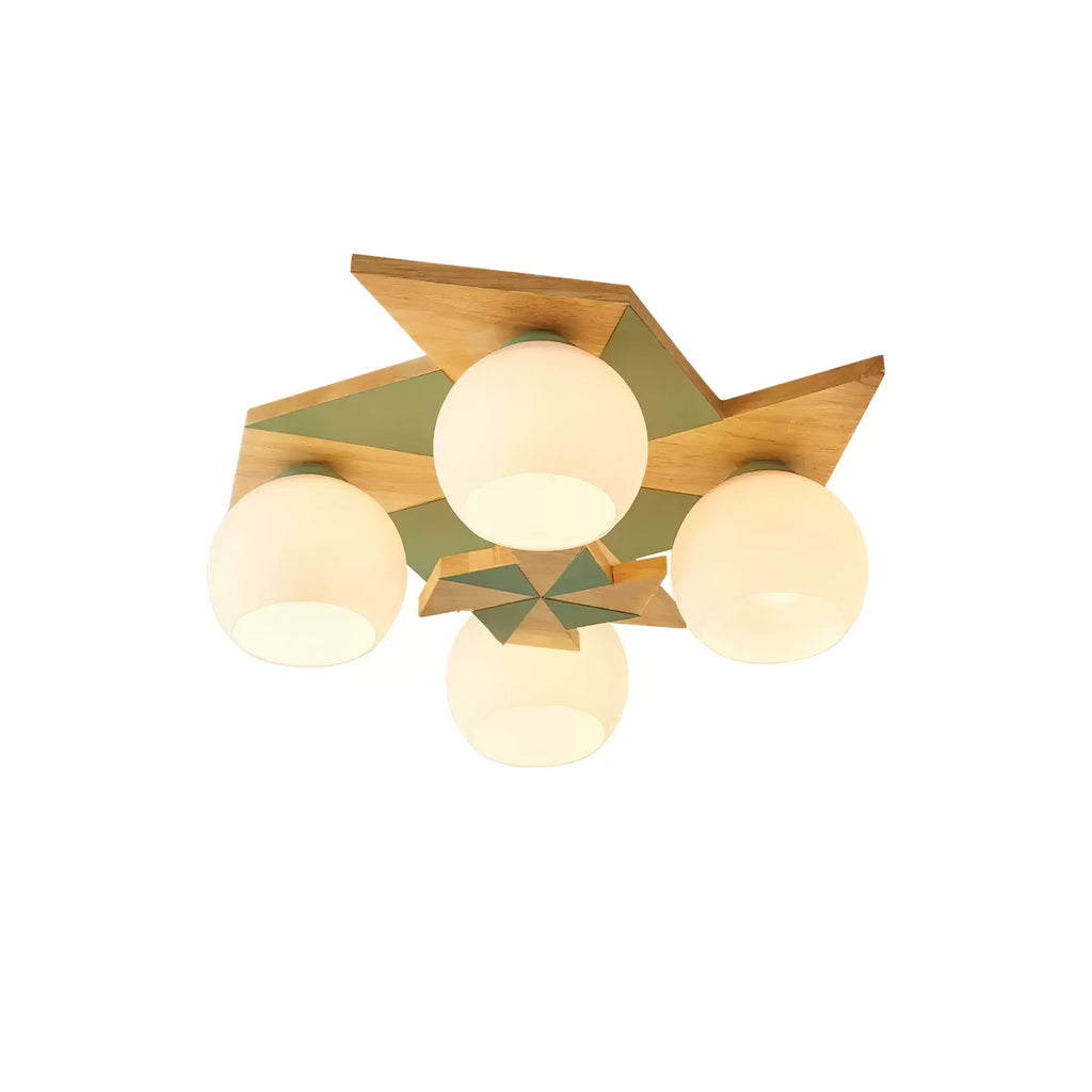 Ewooda Lustra Plafonnier en Bois Naturel Élégant - Neutralighting