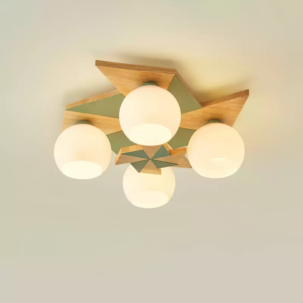 Ewooda Lustra Plafonnier en Bois Naturel Élégant - Neutralighting