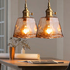 Zina Suspension Géométrique Vintage Verre. Laiton. Salon - 2