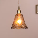 Zina Suspension Géométrique Vintage Verre. Laiton. Salon - B - Blanc chaud